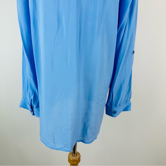 Chico’s Light Blue Sequin Top Chico’s Size 2 US Large - Picture 12 of 14